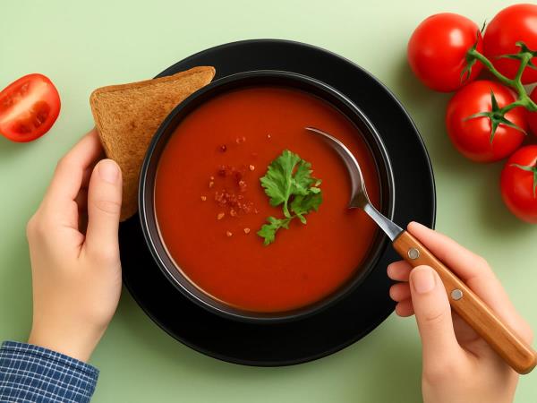 Einfaches Gericht, das die Gesundheit stärkt: Tomatensuppe